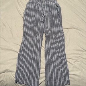 Briggs New York Gray Striped Pants